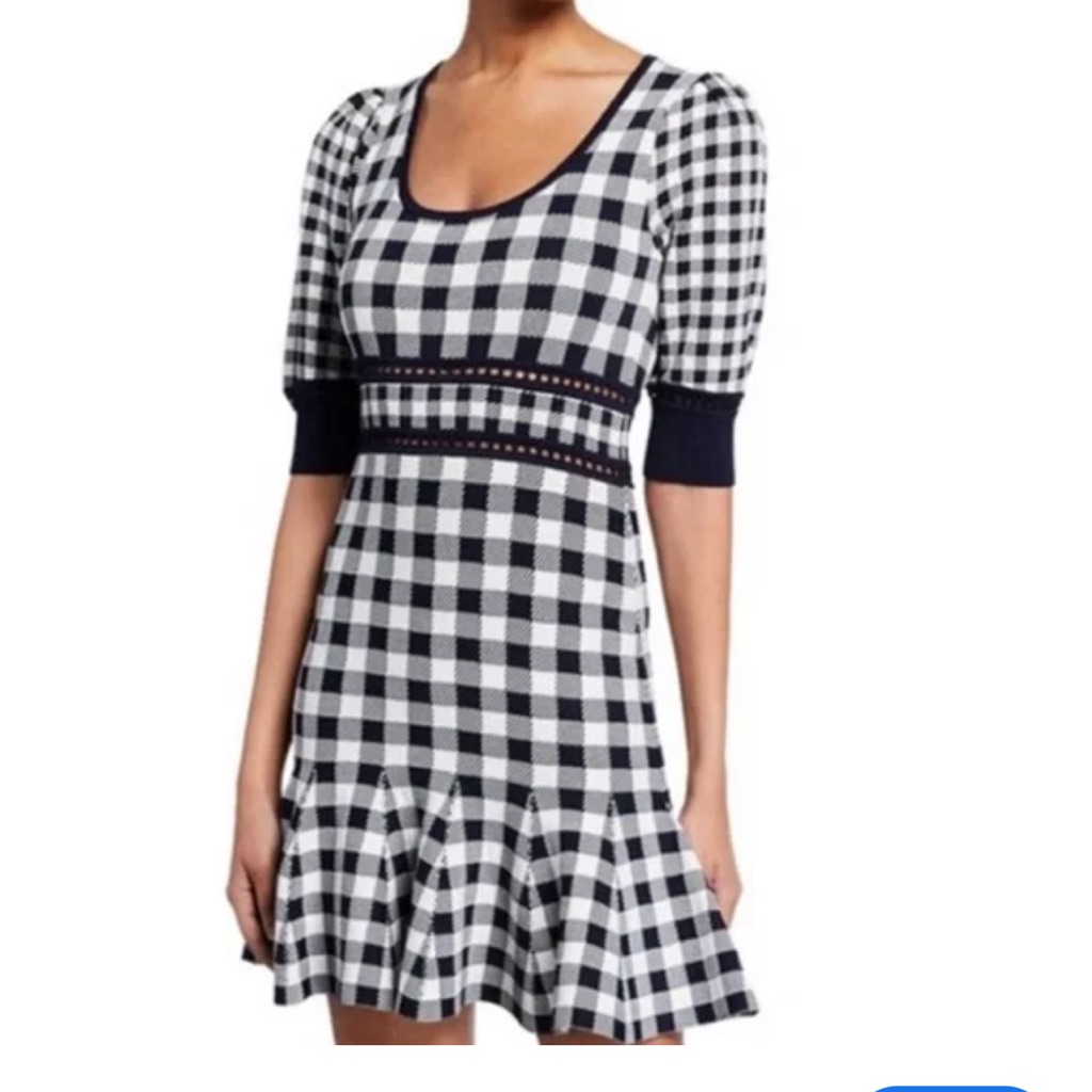 Jonathan Simkhai Gingham Dress Nwt